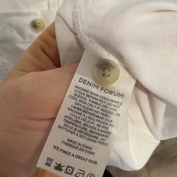 EUC- DENIM FORUM THE JANE SHIRT -100% cotton- Small- oversized - Picture 8 of 8